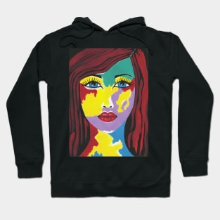 ABSTRACT Style Pretty Woman Painting Hoodie